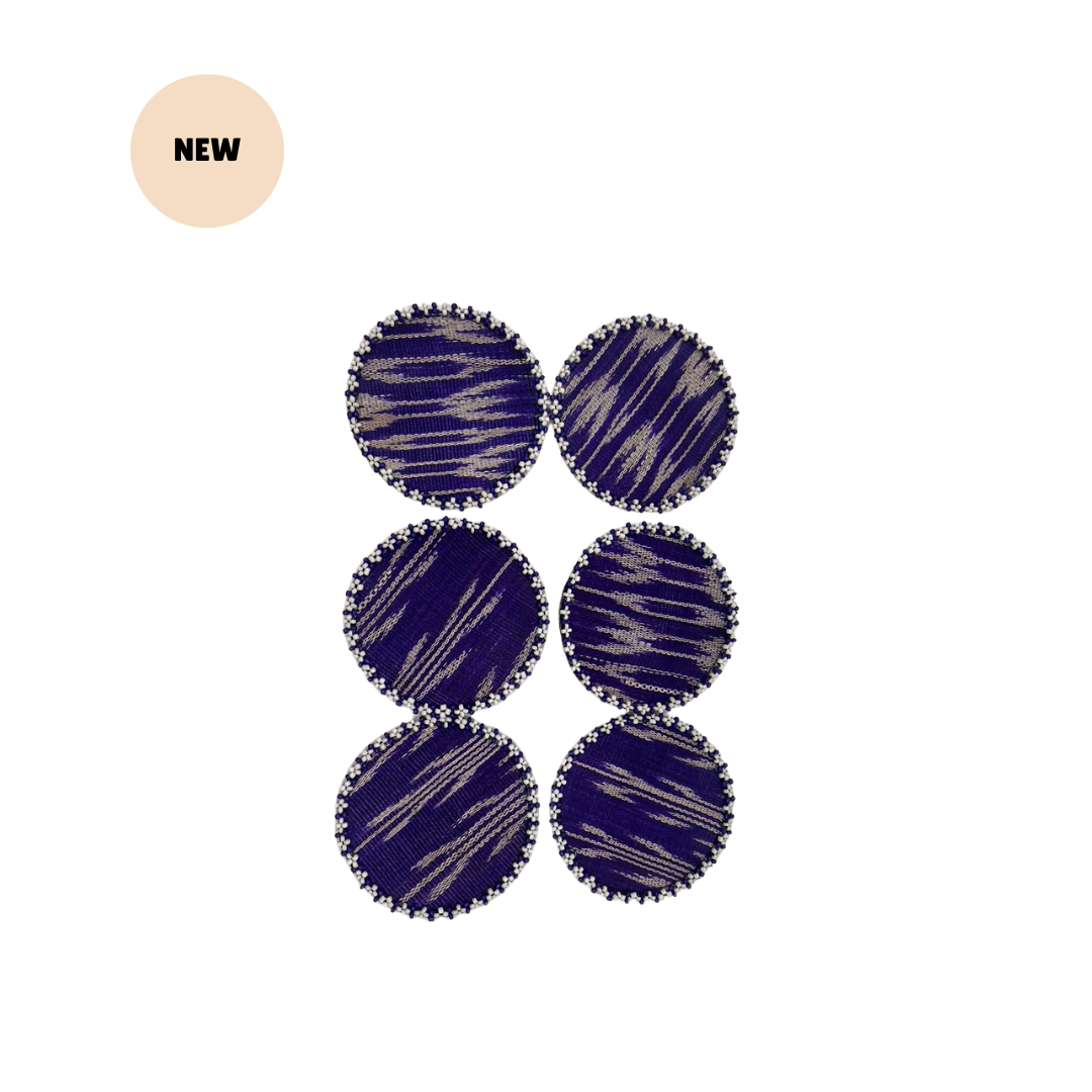 Tnalak Coasters Purple (Set of 6)