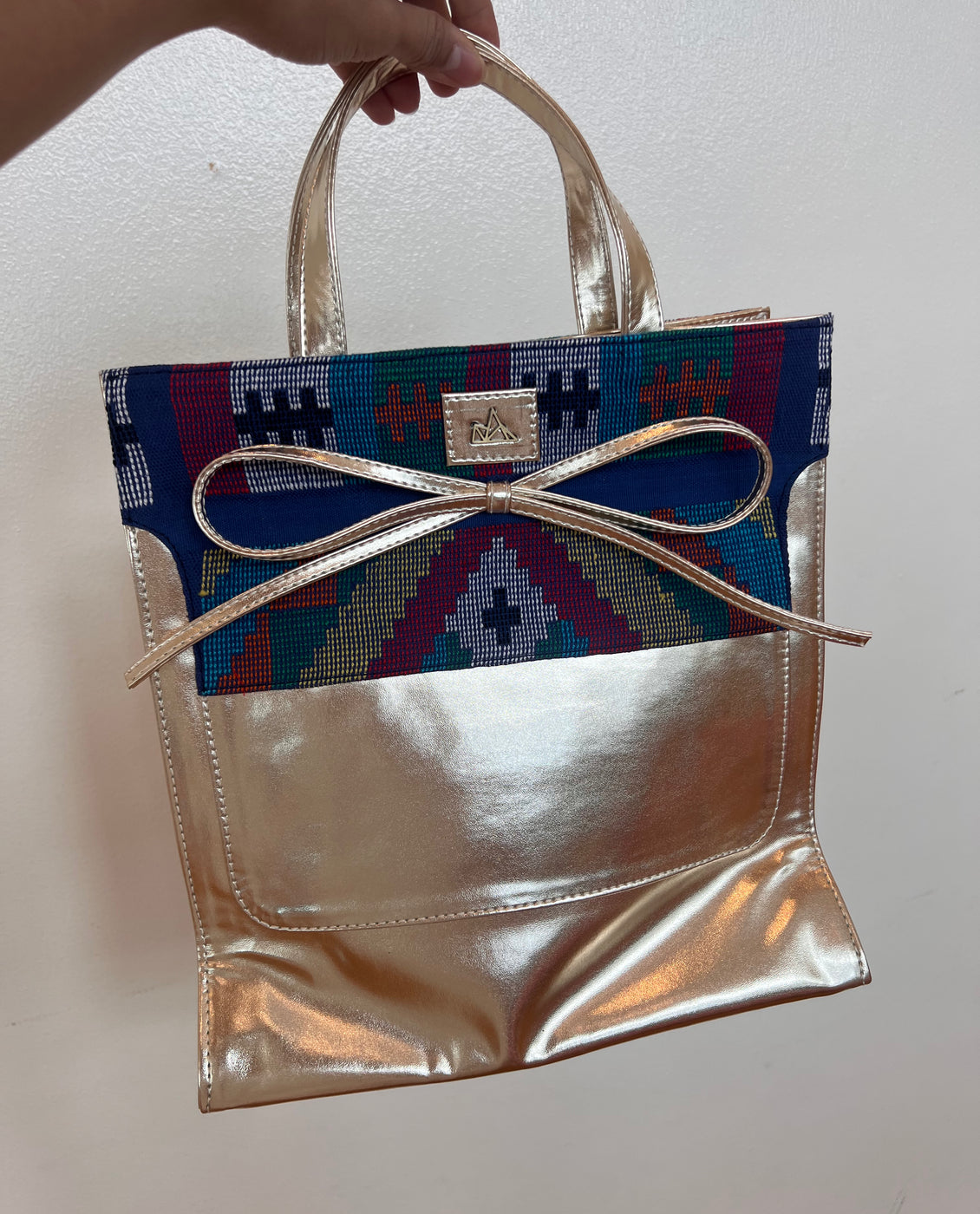 Metallic Tote Light Gold