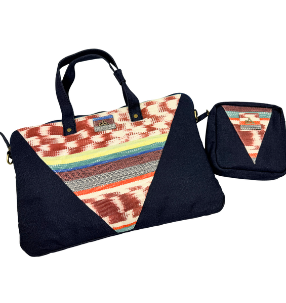 Denim Laptop Bag and Charger Pouch Bundle 006