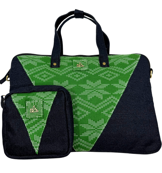Denim Laptop Bag and Charger Pouch Bundle 011